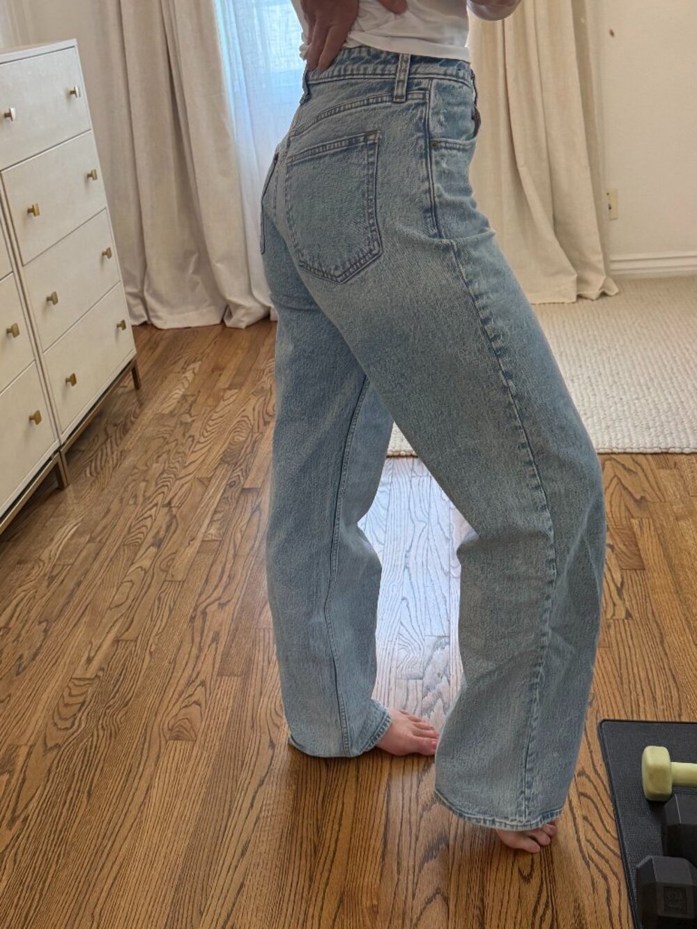 Abercrombie & Fitch Curve Love 90s High Rise Jeans / size 28 US 6 XL length - Picture 3 of 6